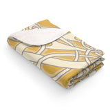 Viking Broa Style Granola Yellow Sherpa Fleece Blanket