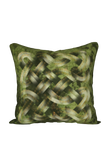 Viking Knot Green Faux Suede Square Pillow