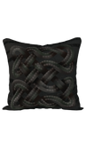 Viking Knot Black Faux Suede Square Pillow Case