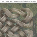 Viking Knot Grey Spun Polyester Square Pillow Case