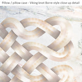 Viking Knot White Spun Polyester Square Pillow
